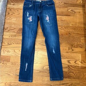 Jak & Peppar Kids Blue Distressed Denim Jeans